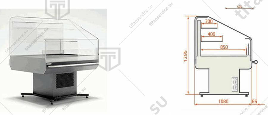 Бонета холодильная ES SYSTEM K WCC Calypso 06 1.25 RAL 7016 - фото №1