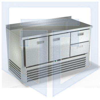 Холодильный стол Техно-ТТ с нижним агрегатом и бортом СПН/О-222/22-1906 - фото №1
