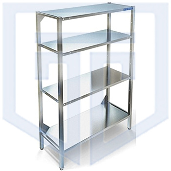 Стеллаж технологический разборный Техно-ТТ, стойки из трубы СТР-354/1000 - фото №1