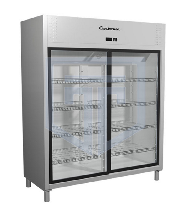 Шкаф-витрина холодильный Carboma R1400К (купе) - фото №1