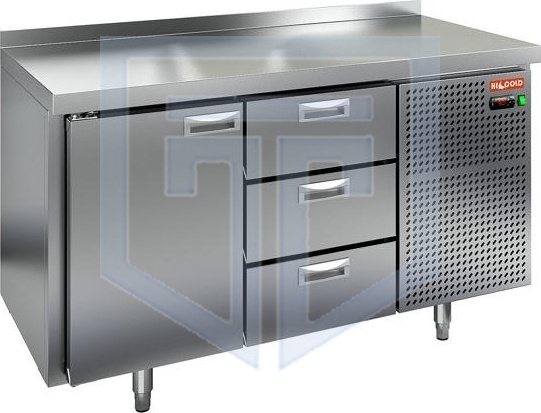 Морозильный стол HICOLD GN 13 BR3 BT - фото №1