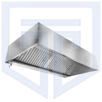 Зонт приточно-вытяжной пристенный Техно-ТТ в форме короба (высота 400мм) МВО-2,5МС-0,9ПК