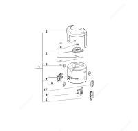 Корпус двигателя в сборе для соковыжималки J80 Ultra Robot Coupe 39895