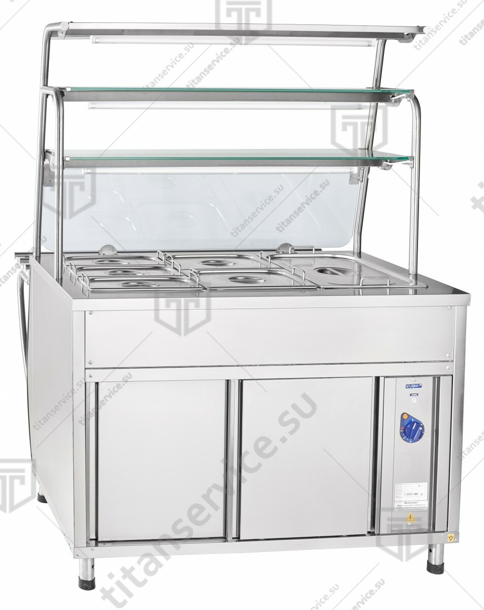 Мармит 2-х блюд ЭМК-70Т паровой - фото №1