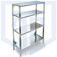 Стеллаж технологический разборный Техно-ТТ, полки сплошные СТР-314/1200