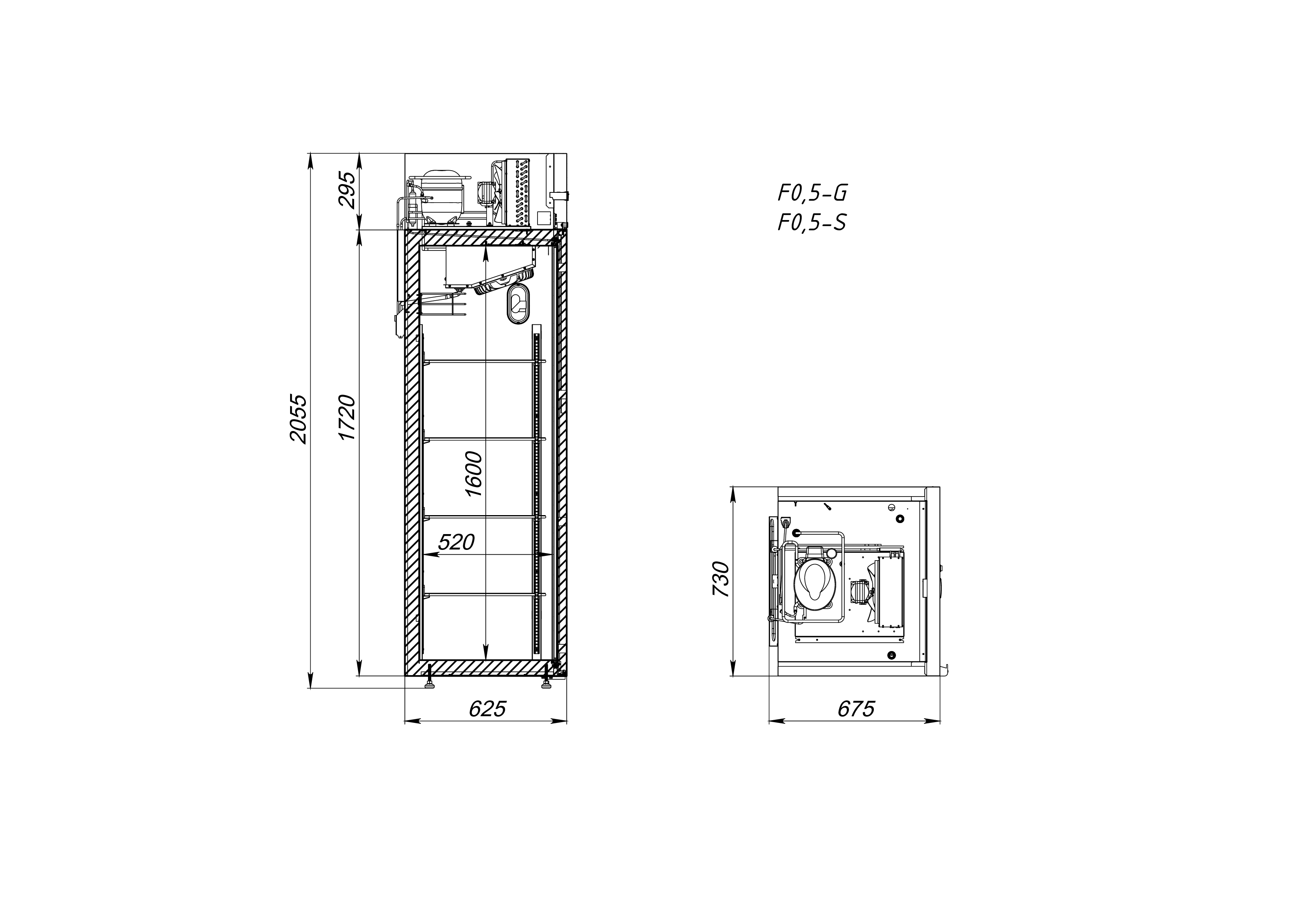 Шкаф холодильный с глухой дверью АРКТО F0.5-G - фото №2