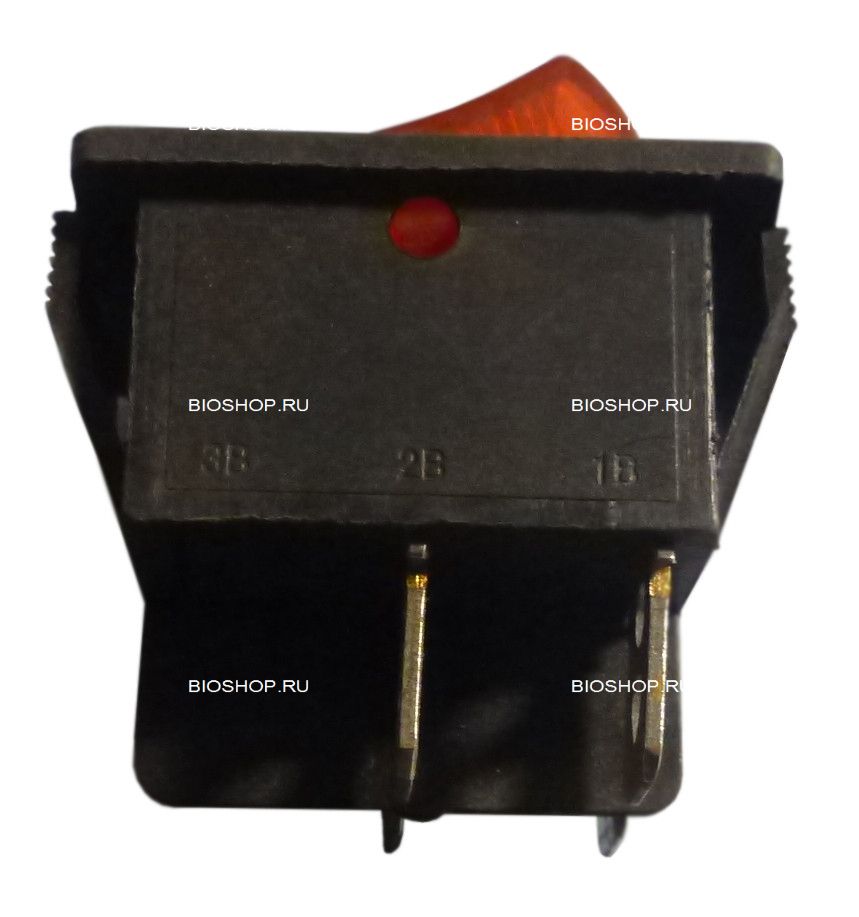 Сетевой выключатель SC-767(RWB-509) красный - фото №2