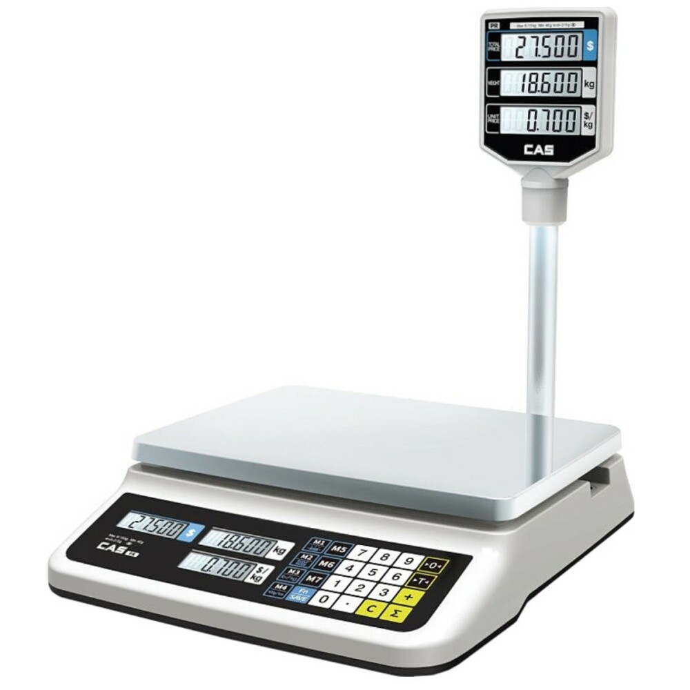 Весы торговые электронные CAS PR-6P (LCD, II) USB - фото №3