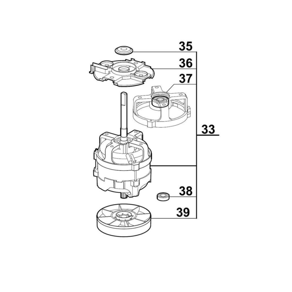 Мотор для куттер-блендера Robot Coupe Robot Cook 39631 - фото №1