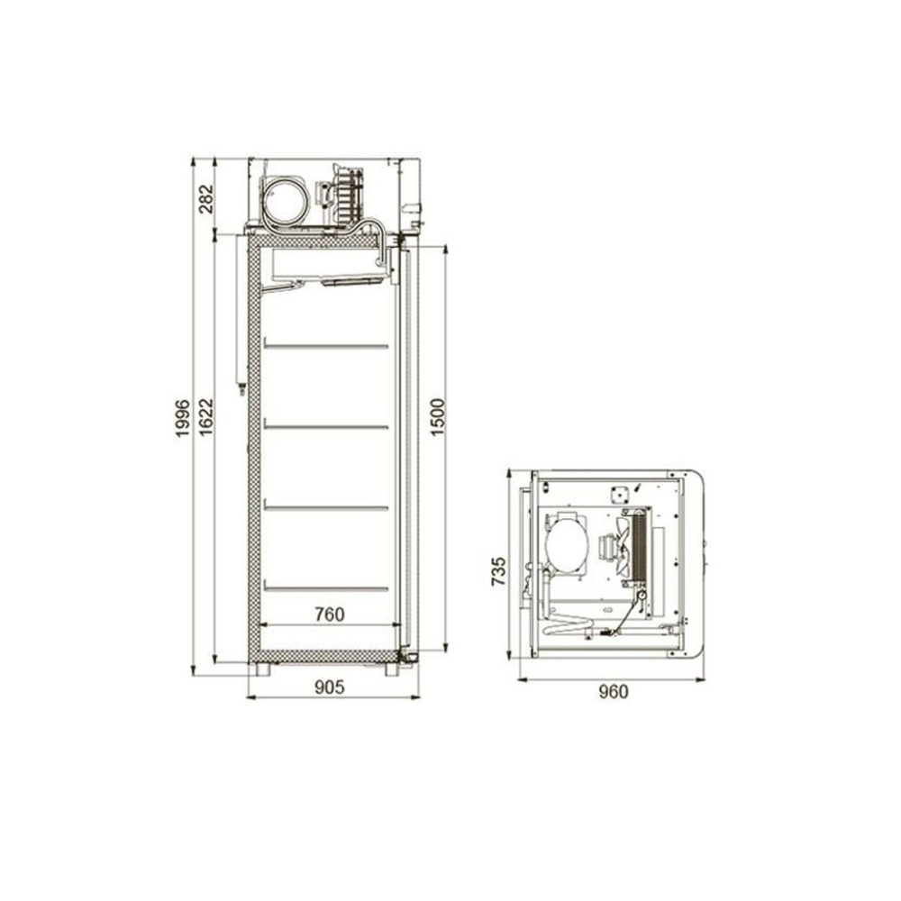 Шкаф морозильный Polair CB107-Gm - фото №5