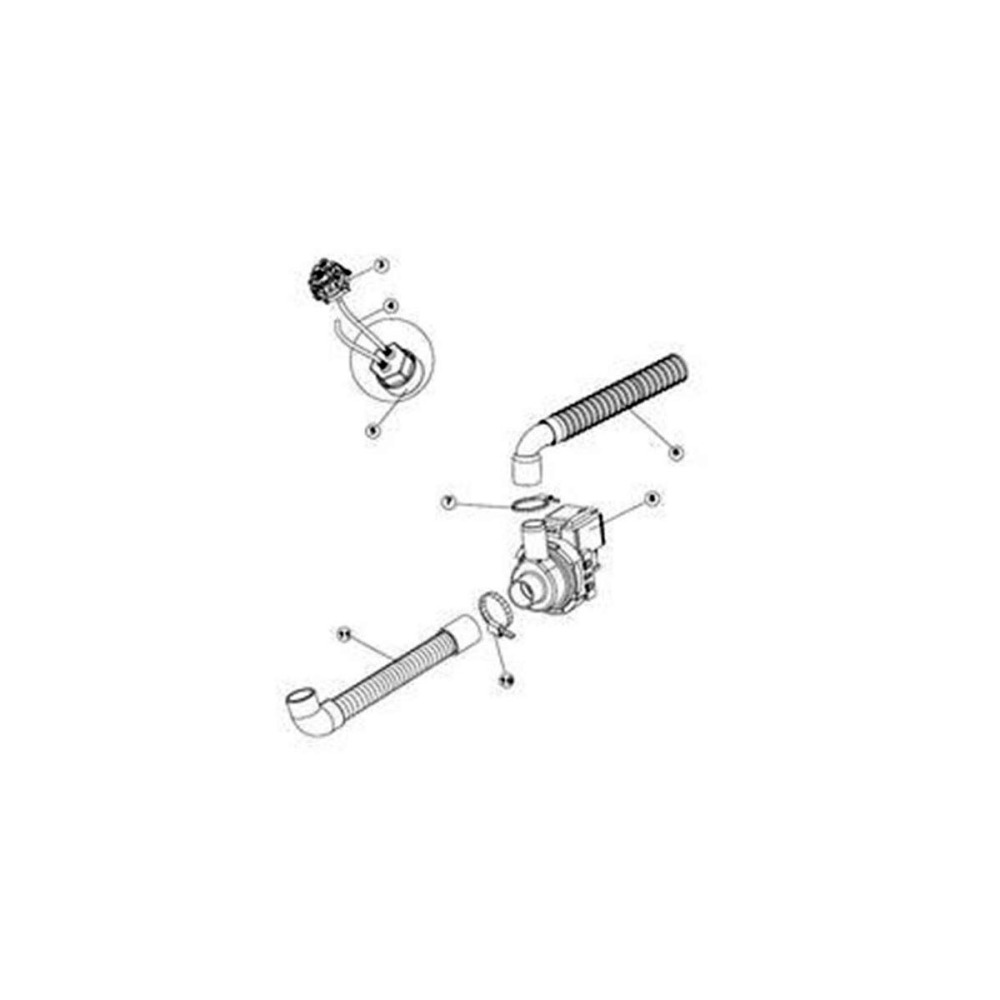 Помпа слива для стаканомоечной машины Apach AF400 999354 - фото №1