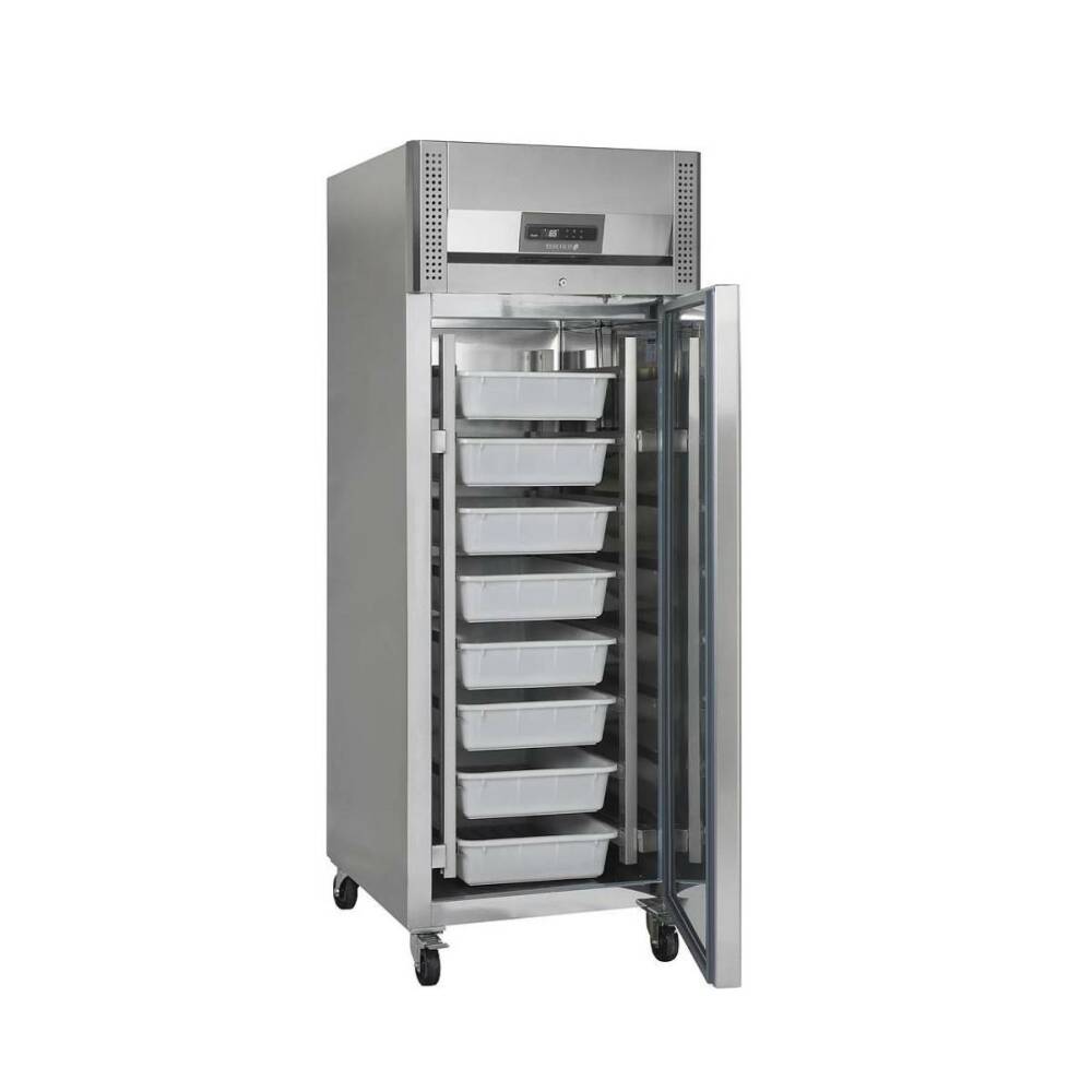Шкаф холодильный с глухой дверью TEFCOLD RKS600 для рыбы нержавеющий - фото №2