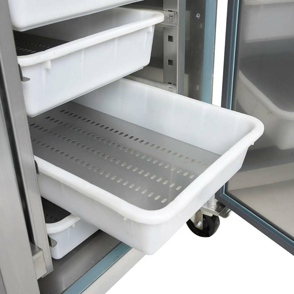 Шкаф холодильный с глухой дверью TEFCOLD RKS600 для рыбы нержавеющий - фото №4
