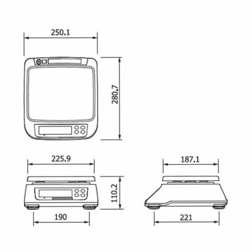 Весы порционные электронные CAS SWN-30 (DD) - фото №3
