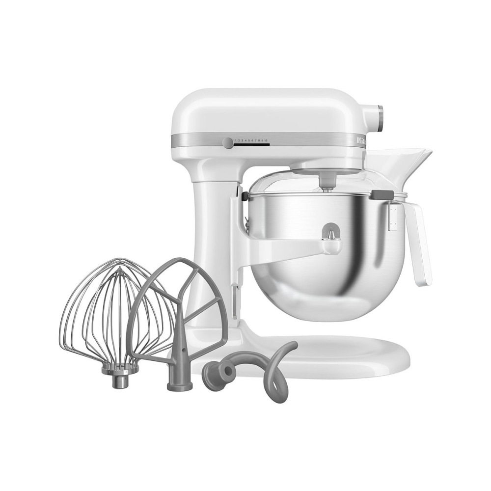 Миксер планетарный KitchenAid 5KSM55SXXEWH белый - фото №2