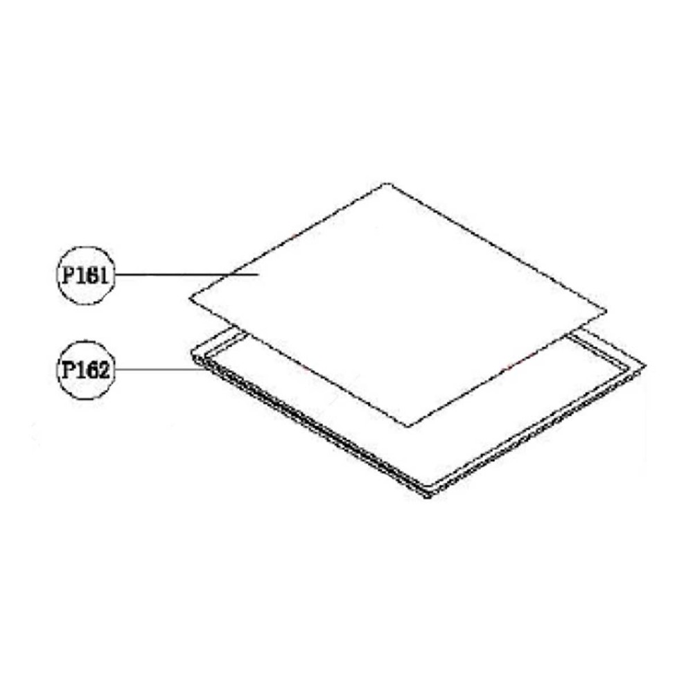 Пол для печи микроволновой Sirman MINNEAPOLIS WP1000 P161+P162 GL10P161+GL10P162 - фото №1