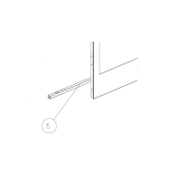 Панель нижняя двери пароконвектомата Unox XVC 304/504/704 K0H2612A