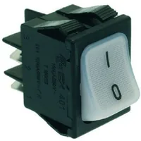 Переключатель, 4 конт, фикс, 2-пол 16A 250V белый