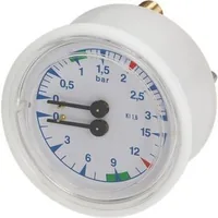 Манометр 0-3/0-15 бар, диам. 63 mm, верт крепление