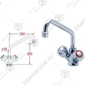 Кран-смеситель для кухонной мойки - R0101020107 - фото №1