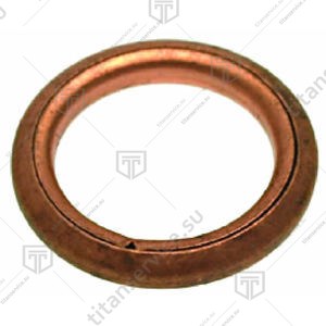 Уплотнитель круглый 18.7x13x2.5 mm медный - фото №1