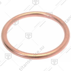 Уплотнитель круглый 26x21.4x2 mm медный - фото №1
