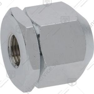 Фитинг слива хромированный, 1/8 - фото №1