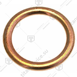 Уплотнитель круглый 22x16.5x2.2 mm медный - фото №1
